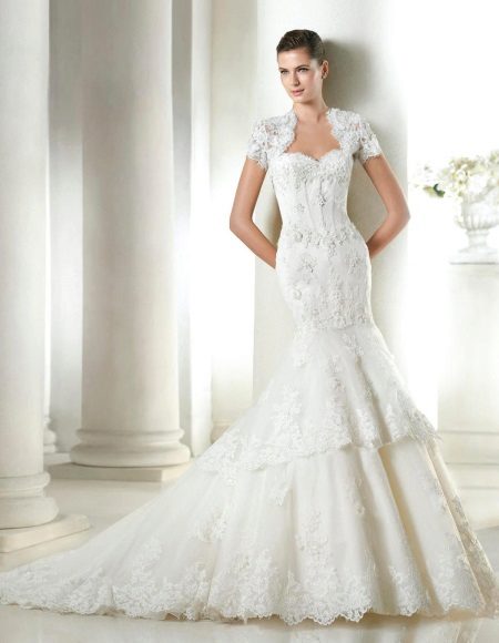 San Patrick Lace Costura Costume Wedding Dress