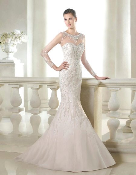 San Patrick Glamor Collection Wedding Dress with Rhinestones