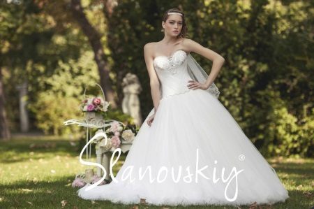 Wedding dress from Slanovski magnificent with Swarovski rhinestones