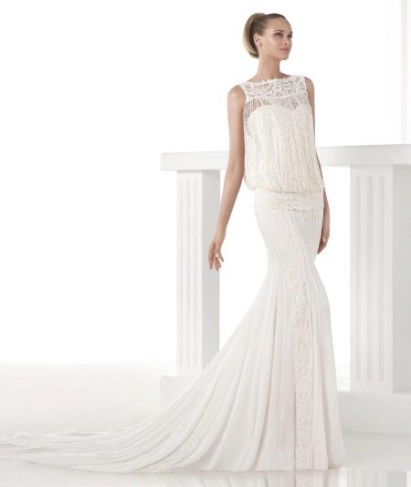 Wedding dress with a free top