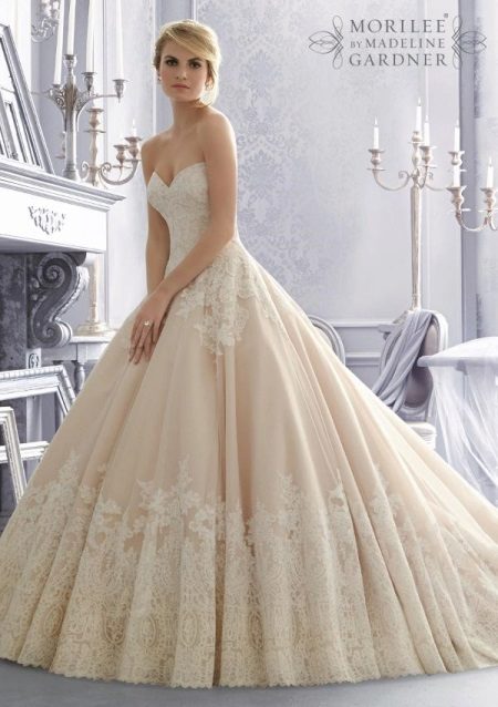 Ivory Color Wedding Dress