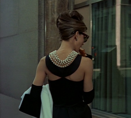 Audrey Hepburn open back evening dress