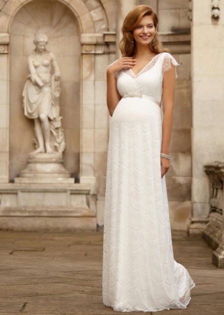 High Waist Maternity Wedding Dress