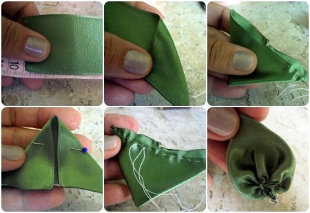 Creating a sheet of satin ribbon