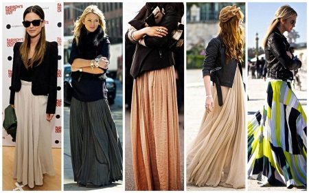 variety of chiffon skirts